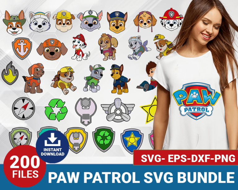 Paw Patrol Bundle Svg Svgforcrafters Free Premium Svg Cut Files