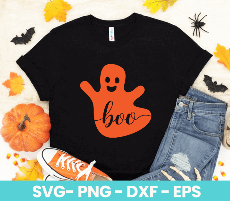 Boo Ghost SVG - SvgForCrafters | Free & Premium SVG Cut Files