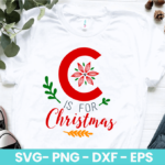 C is for Christmas SVG