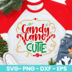 Candy Cane Cutie SVG