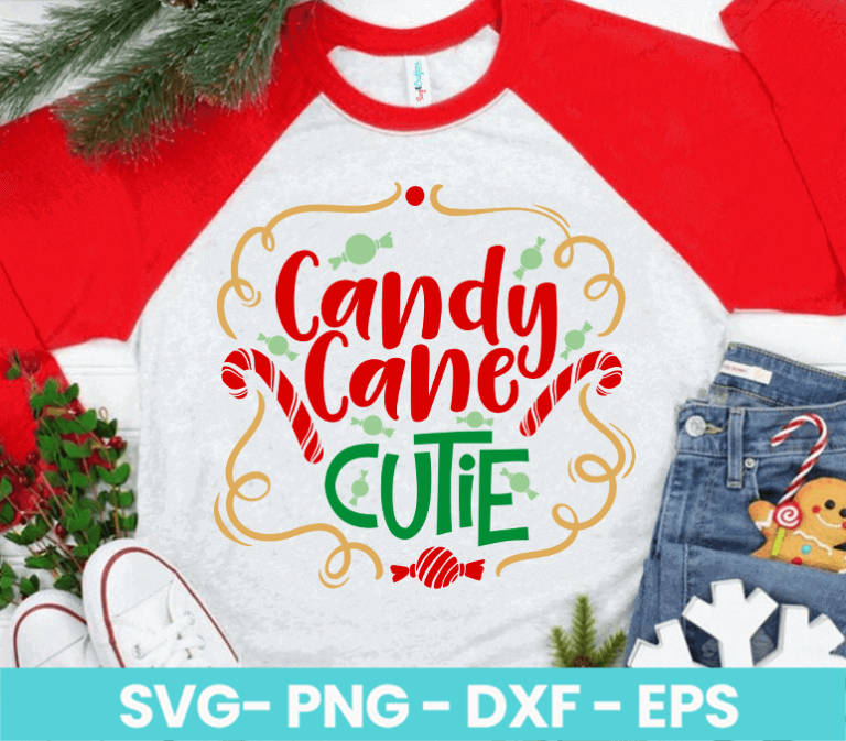 Candy Cane Cutie SVG - SvgForCrafters | Free & Premium SVG Cut Files