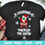 Dabbing Through the Snow svg