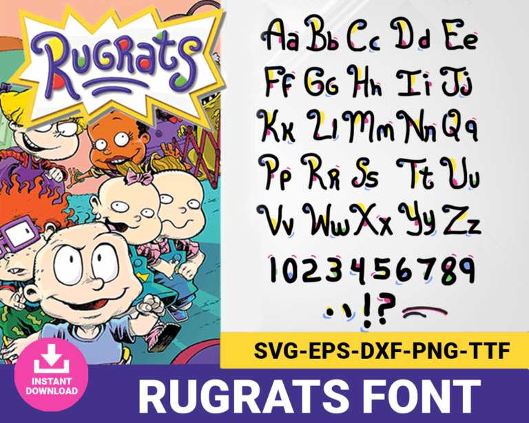 Download Rugrats Font-Alphabet SVG - Amazing & Lovely Crafting SVG - Craft | svgforcrafters.com