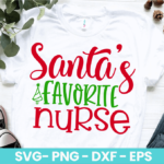 Santa's Favorite Nurse  SVG