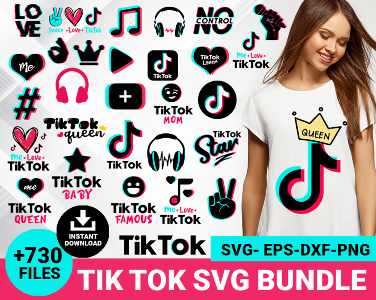 Tiktok Bundle SVG - SvgForCrafters | Free & Premium SVG Cut Files